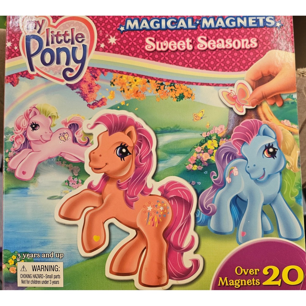 My Little Pony Magical Magnets Sweet Seasons Book G3 Hasbro Phidal 2009